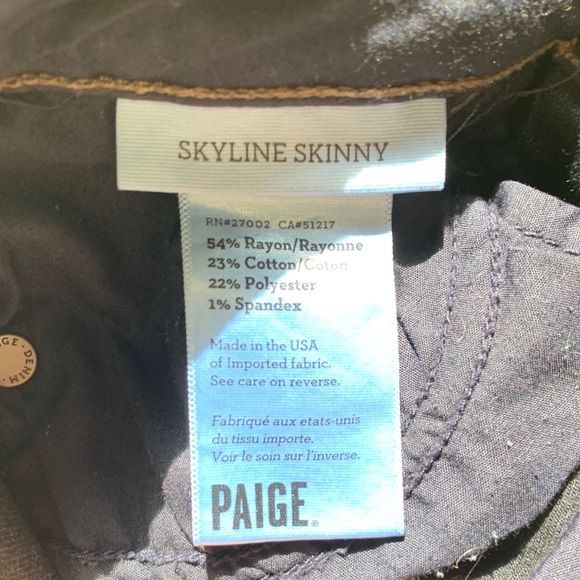 PAIGE skyline skinny jeans - Picture 5 of 5